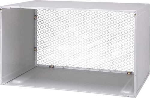 Angle View: LG - Rear Grille for 26" Thru-the-Wall Air Conditioners - Silver Metallic