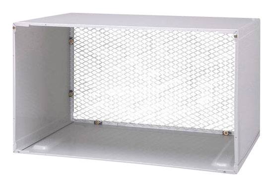 Front. LG - Air Conditioner Wall Sleeve - Aluminum.