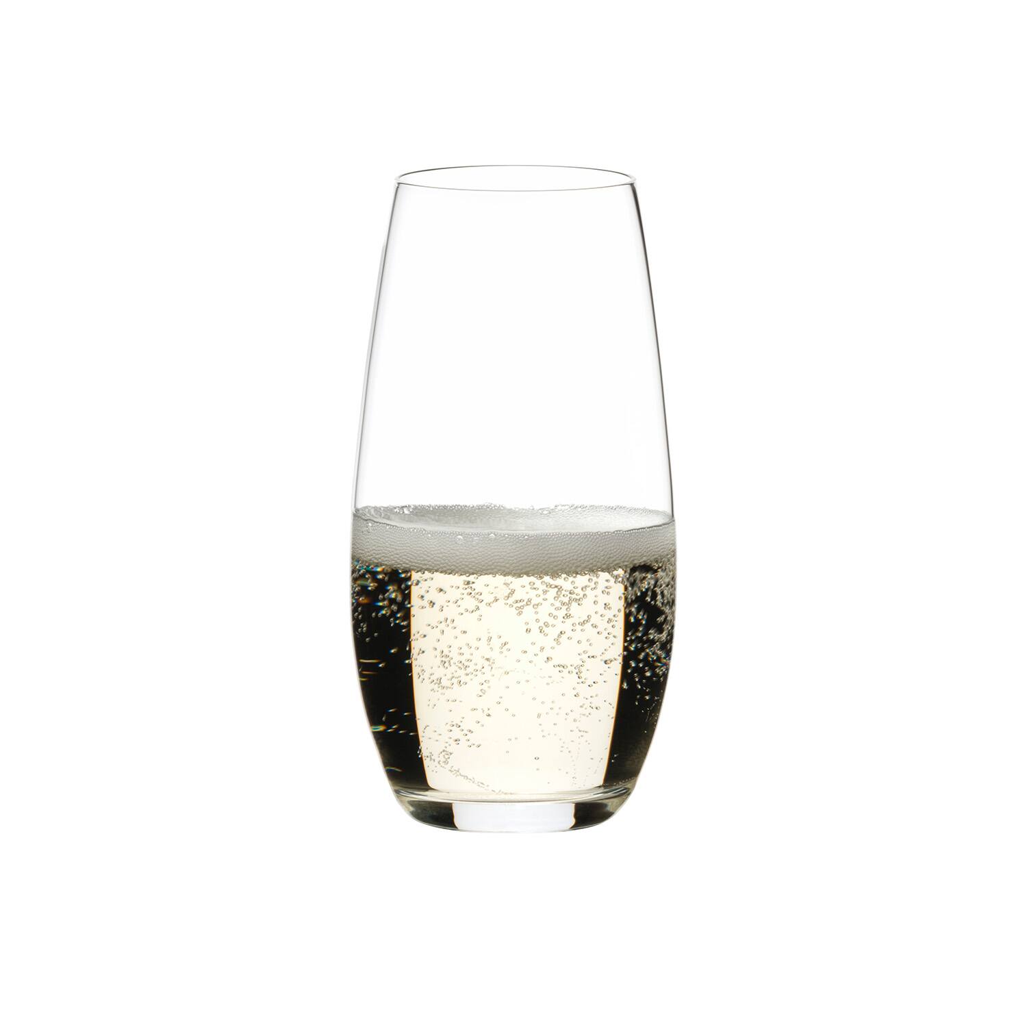 Front. Riedel - O Champagne Glass Wine Tumbler, Set of 2 - Clear.
