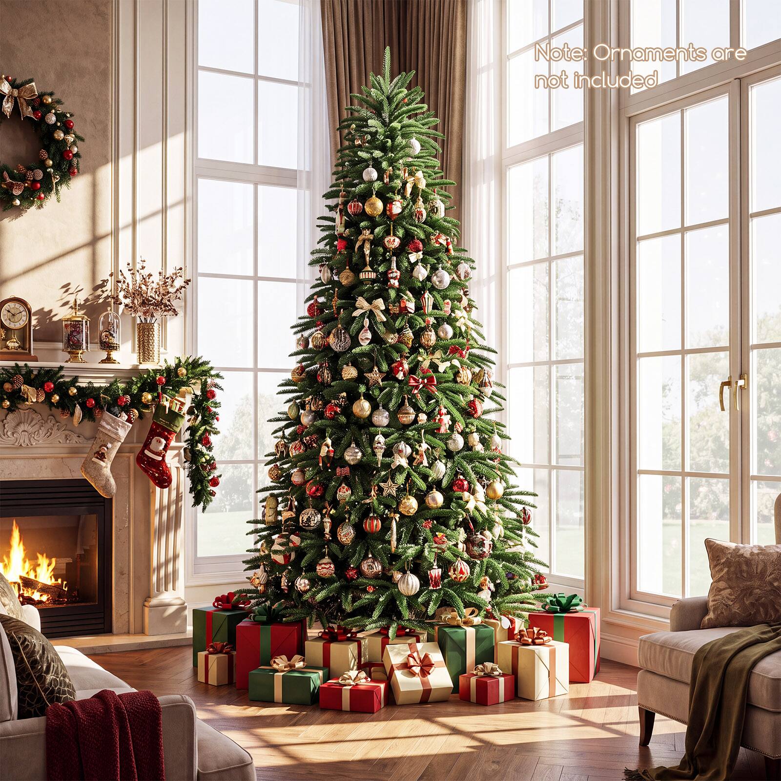 Note: Ornaments are not included