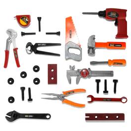 Kitcheniva - Kids Tool Set Pretend Play Construction Toy 26 Pcs - Multicolor