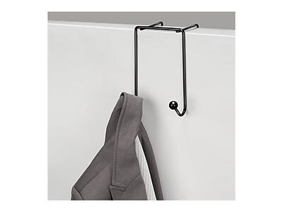 Alt View 3. Fellowes - Wire Partition Additions Metal Double Coat Hook, Black - Black.