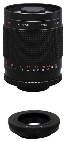 Front Standard. Rokinon - 800mm f/8 Telephoto Mirror Lens For Select Canon EOS Cameras.