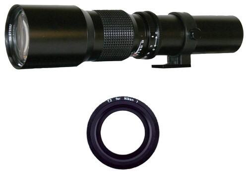 Front Standard. Rokinon - 500mm f/8 Preset Telephoto Lens for Select Nikon Cameras.