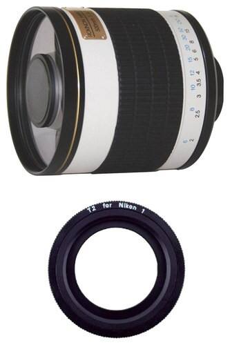 Front Standard. Rokinon - 500mm f/6.3 Mirror Lens for Select Nikon Cameras.