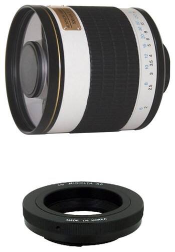 Front Standard. Rokinon - 500mm f/6.3 Mirror Lens for Select Sony Alpha Cameras.