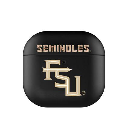 Front. Keyscaper - Florida State Seminoles Florida State Seminoles Insignia AirPods 4th Generation Case Cover - No Size - Black.