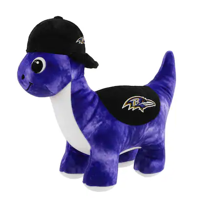 Front. Sporticulture - Baltimore Ravens Huddle Plush Fanasaur - Multicolor.
