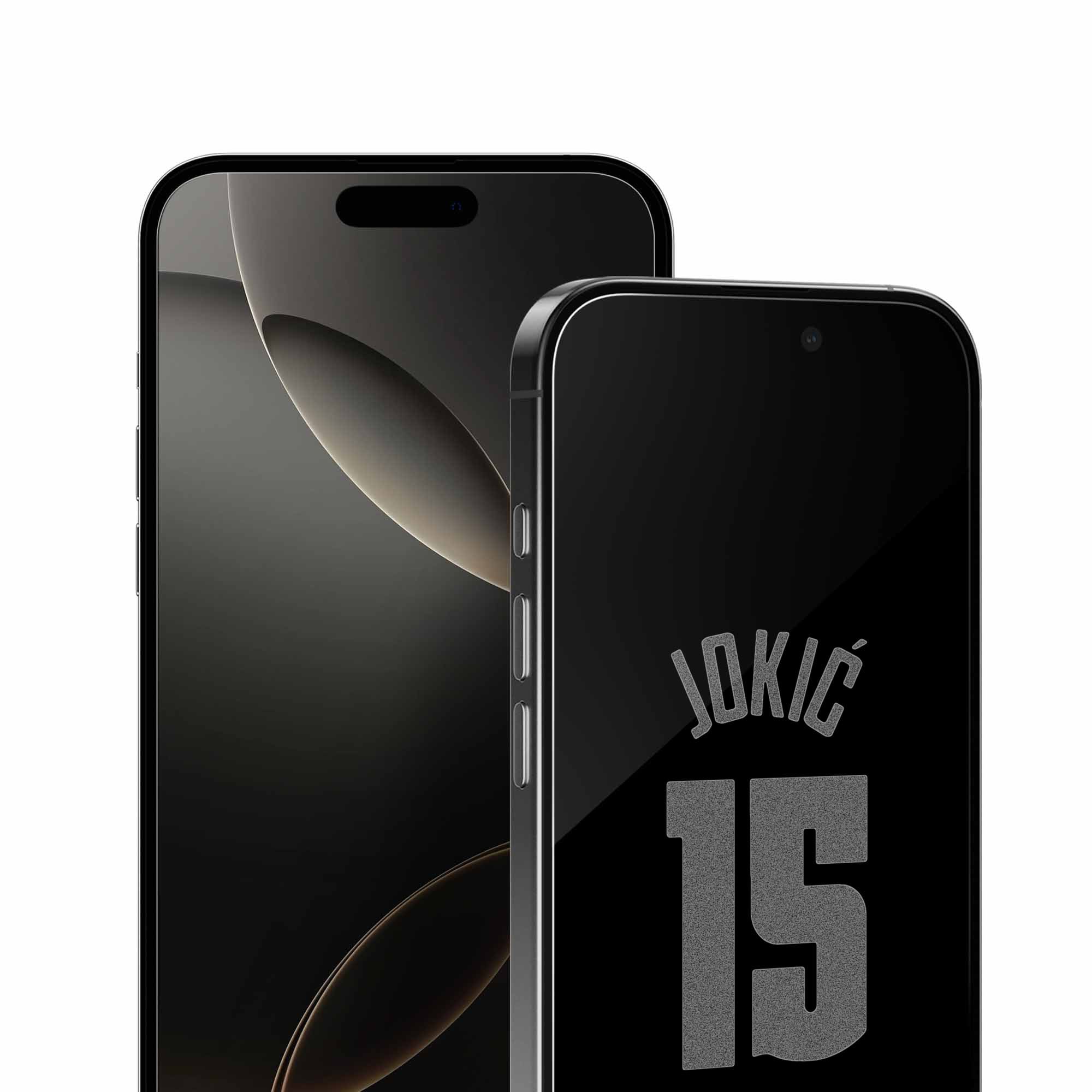 Alt View 3. Screen Skinz - Nikola Joki- Denver Nuggets Clear iPhone Screen Protector - 14 Pro Max - Multicolor.