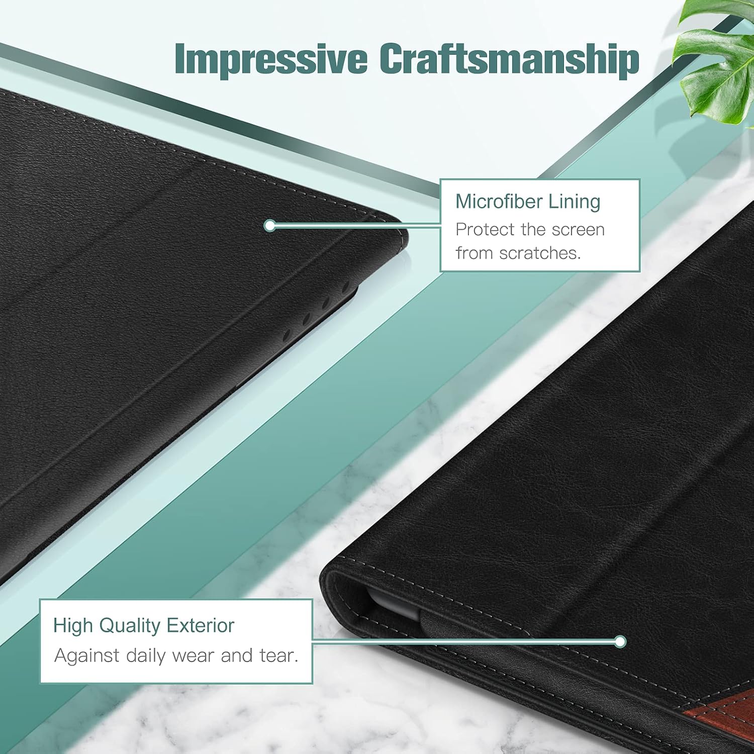 Impressive Craftsmanship

Microfiber Lining
Protect the screen from scratches.

High Quality Exterior
Against daily wear and tear.