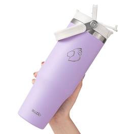 Buzio - Insulated Tumbler with 2-in-1 Lid and Straw - Fits in Cup Holder - 40oz Purple