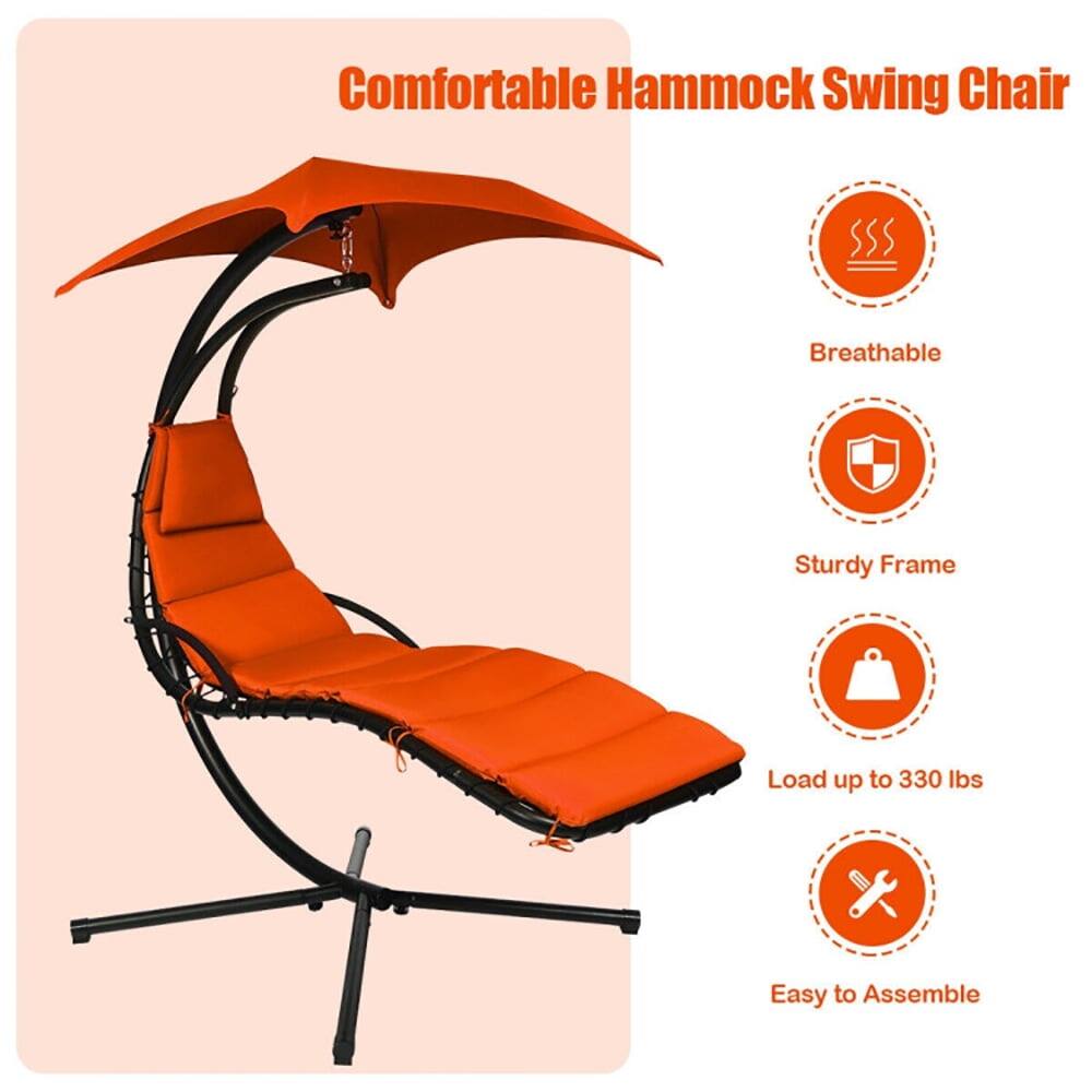 Comfortable Hammock Swing Chair

- Breathable
- Sturdy Frame
- Load up to 330 lbs
- Easy to Assemble