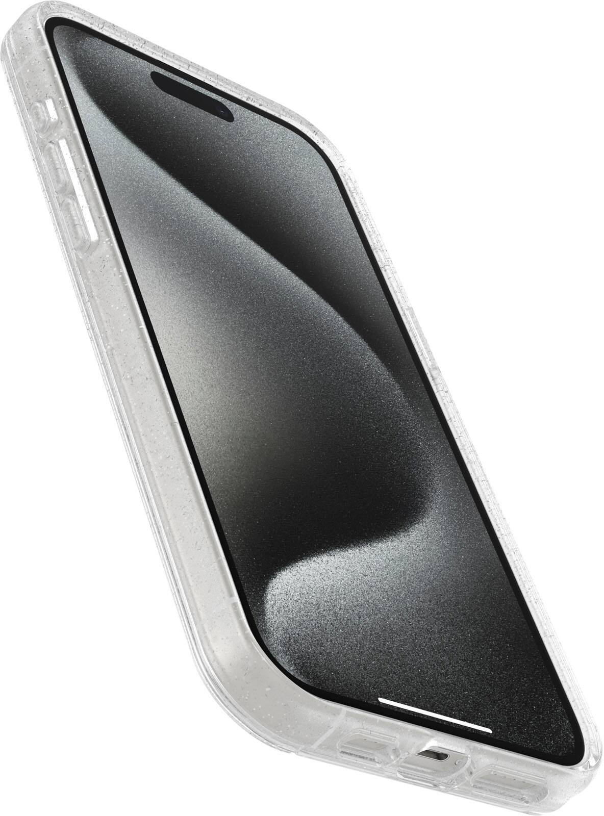 Angle. OtterBox - Symmetry Series Hard Shell for MagSafe for Apple iPhone 15 Pro Max - Stardust.