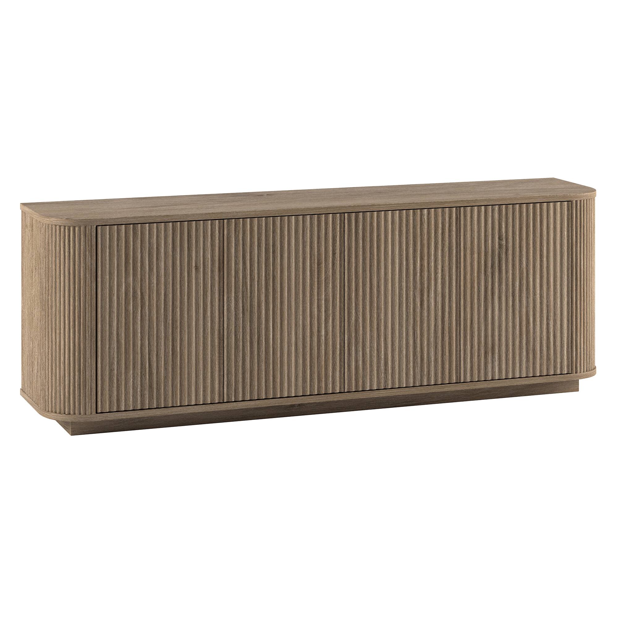 Front. Hudson&Canal - Canton Rectangular TV Stand for TV's up to 75" in Antiqued Gray Oak - Antiqued Gray Oak.