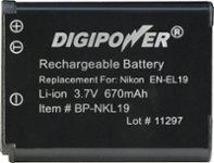 Front Zoom. Digipower - Lithium-Ion Battery for Nikon Coolpix S3100 and S4100 Digital Cameras.