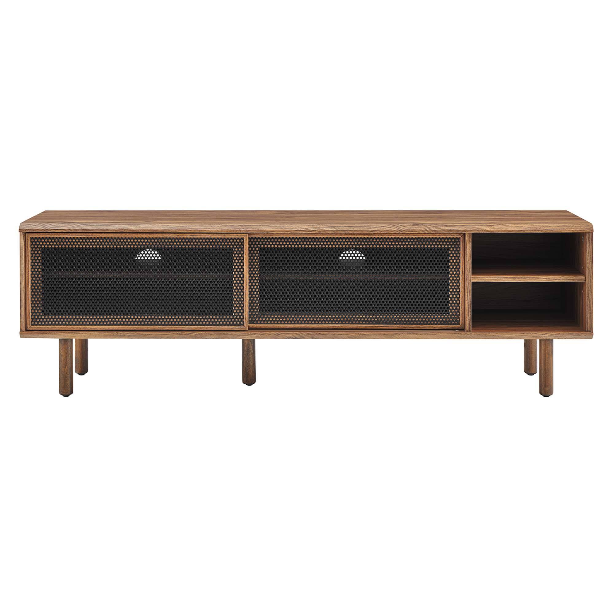 Alt View 1. Modway - Kurtis 60" TV Stand by Modway - Walnut.