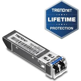 Trendnet - SFP Single Mode LC Module (20km/ 12.4 mi), TEG-MGBS20, Data Rates up to 1.25Gbps, 1310nm Single Mode, IEEE - Unknown