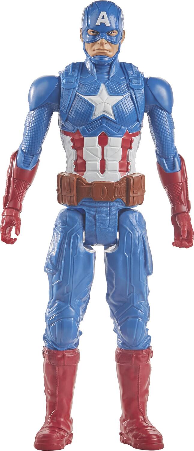 Alt View 1. Hasbro - Hasbro Collectibles - Marvel Avengers - Titan Hero Series - 12" Captain America Action Figure   - Collectibles - Multicolor.