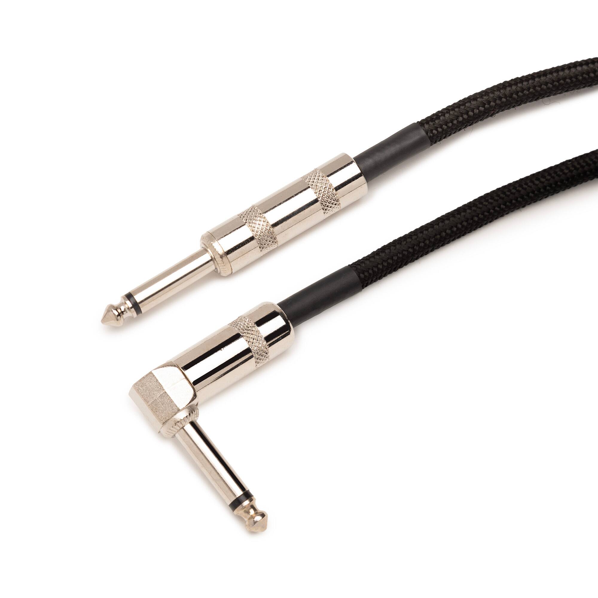 Left. FocusProAudio - FocusProAudio Woven Right Angle Instrument Cable (10-Feet).