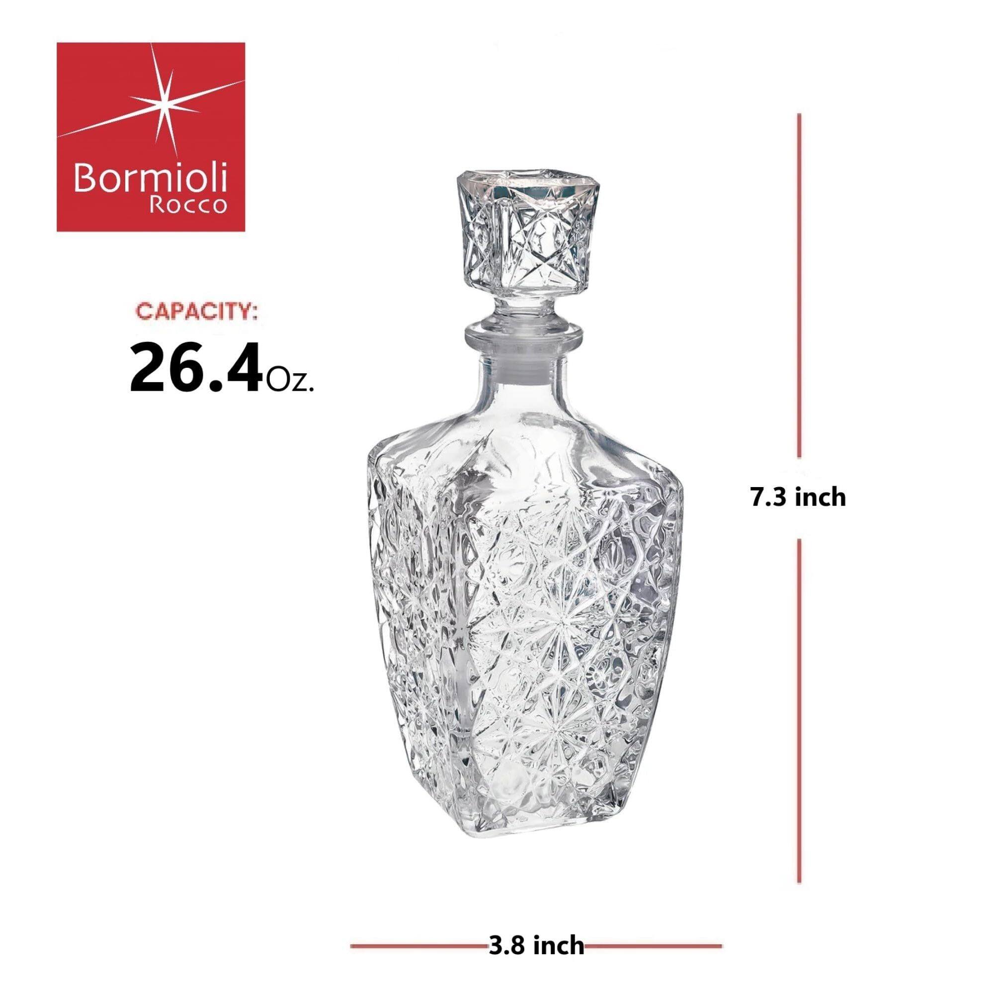 Bormioli Rocco  
CAPACITY: 26.4 oz.  
7.3 inch  
3.8 inch