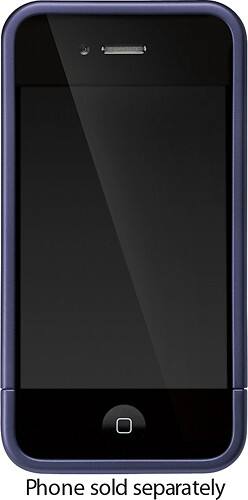 Front Standard. Incase - Metallic Slider Case for Apple® iPhone® 4 - Blue Depths.