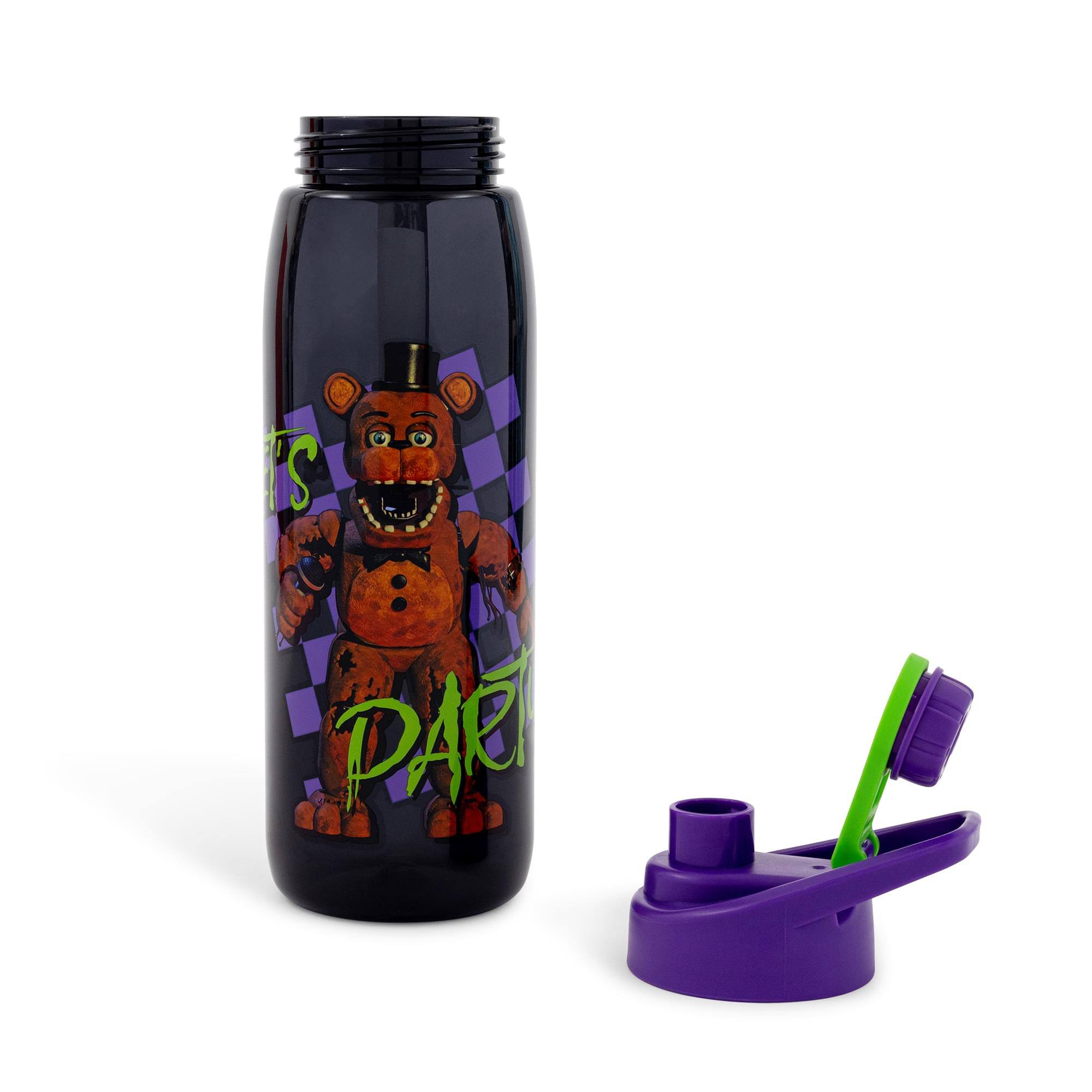 Alt View 10. Silver Buffalo - Five Nights At Freddy's "Let's Party" Water Bottle | Holds 28 Ounces - Multi-Colored.