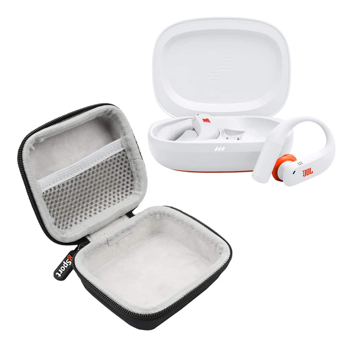 JBL - Endurance Peak 4 True Wireless Noise Cancelling Sport Earbud with gSport Case - White
