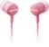 Front. Samsung - HS130 Earbud Headphones - Pink.