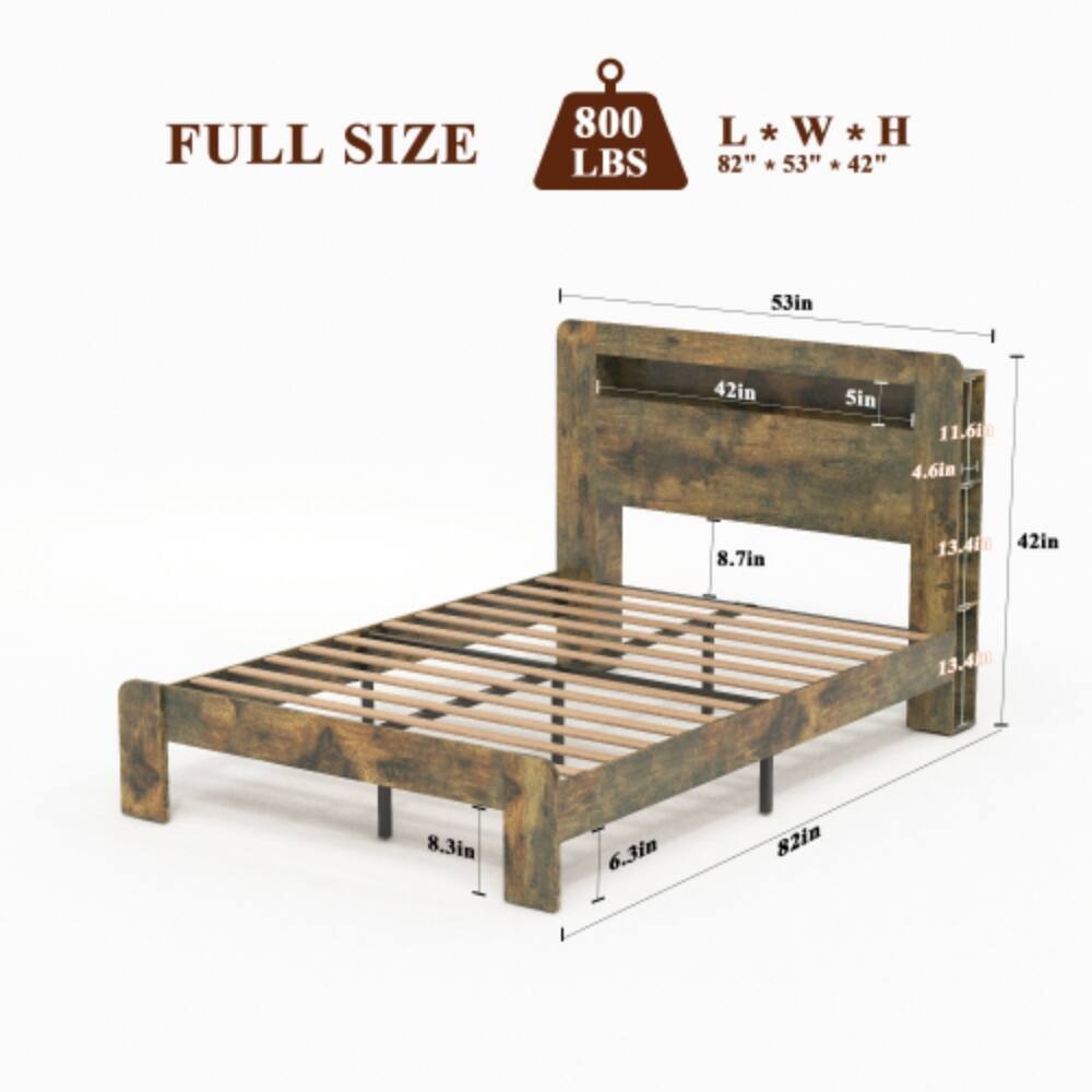 FULL SIZE  
800 LBS  
L * W * H  
82" * 53" * 42"  

L: 82in  
W: 53in  
H: 42in  

Additional Dimensions:  
- 5in  
- 11.6in  
- 4.6in  
- 8.7in  
- 13.4in  
- 8.3in  
- 6.3in