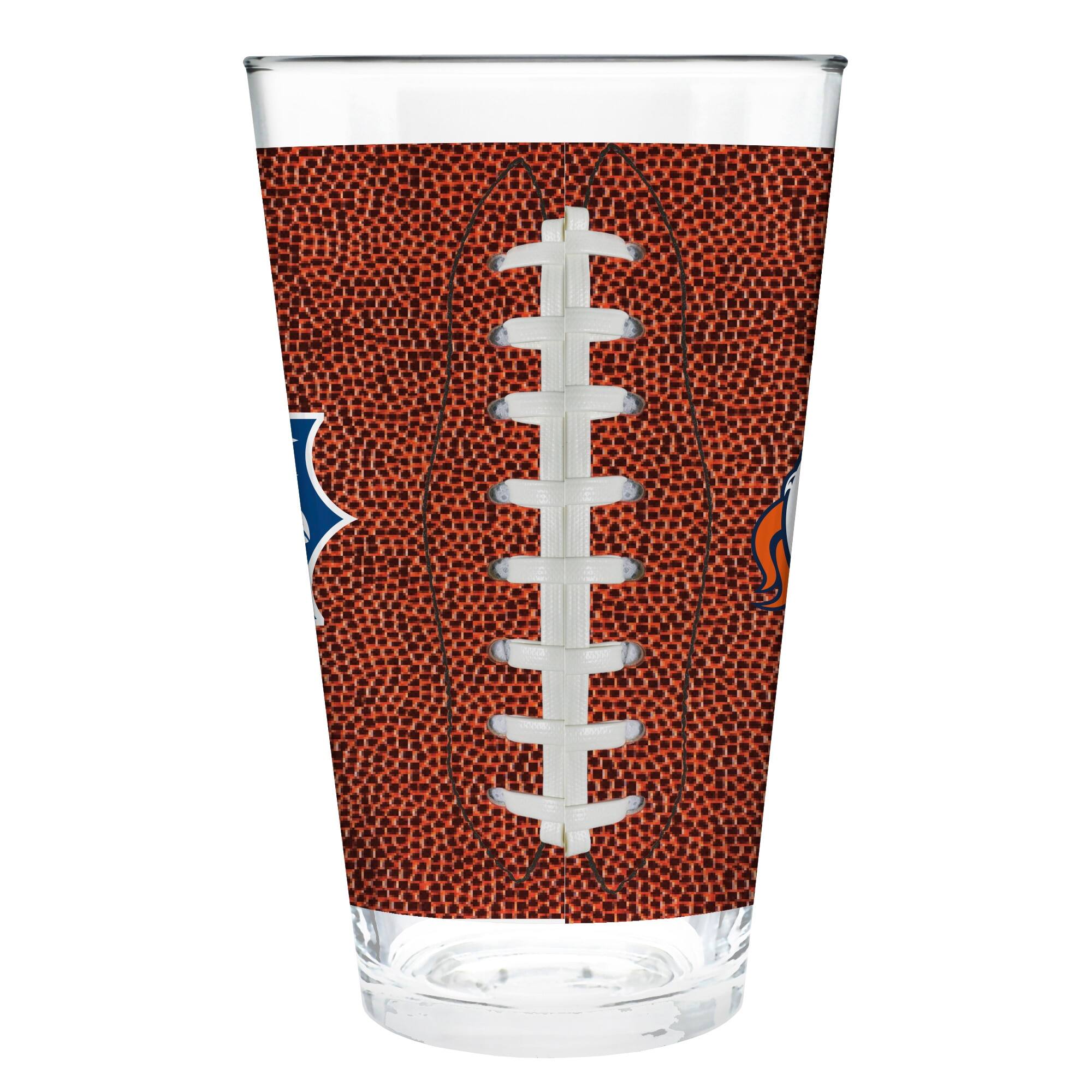 Alt View 2. Great American Products - 16oz. Game Ball Pint Glass - Brown.