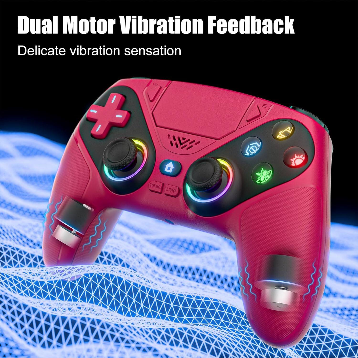 Dual Motor Vibration Feedback  
Delicate vibration sensation