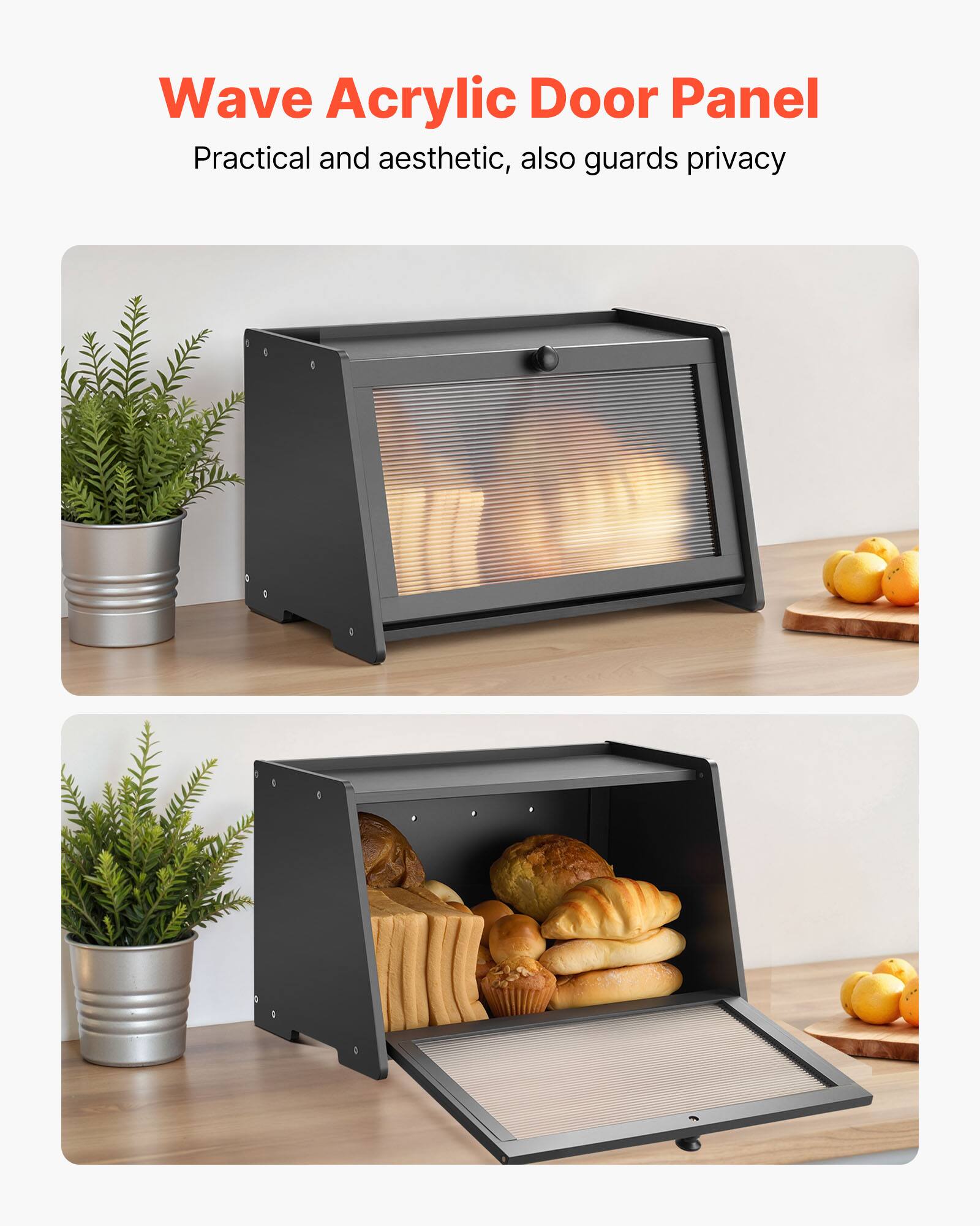 Wave Acrylic Door Panel
Practical and aesthetic, also guards privacy.