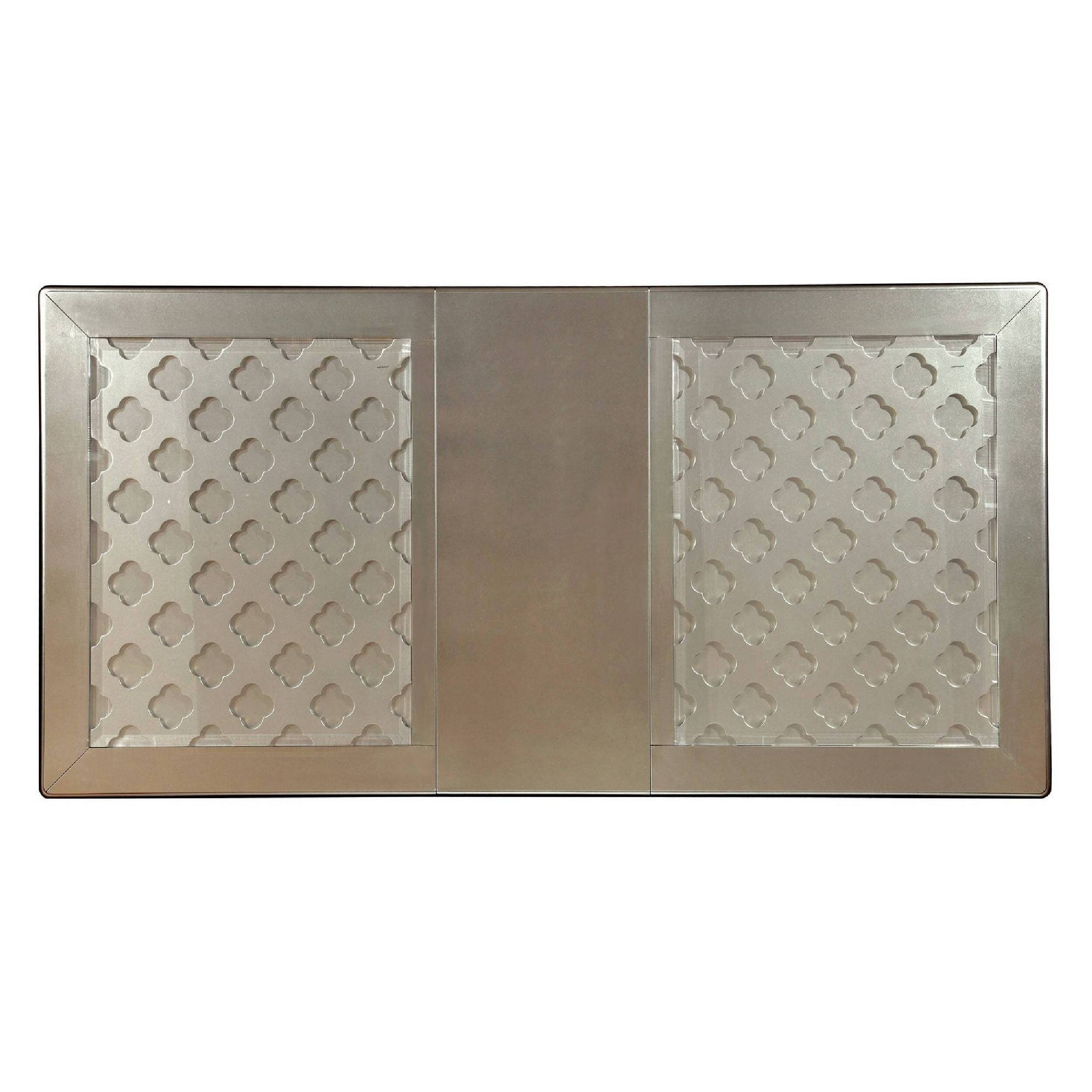 Alt View 3. Manhattan Lane - 66 - 84 Inch Modern Extendable Glass Dining Table with 6 Chairs, Champagne - Champagne.