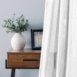 Ellis Curtain - Portland Crushed Taffeta Rod Pocket Tailored Panel - 48x84" - White