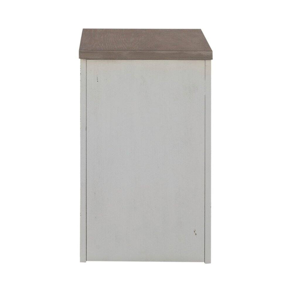 Left. Liberty Furniture Industries - Magnolia Manor Mobile File in Antique White - White.