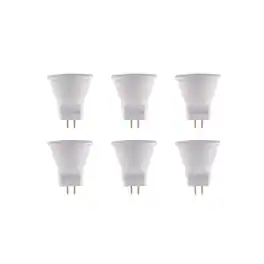 Elitco Lighting - Dimmable 3 W LED MR11 light bulb 3000K pack of 6 - White