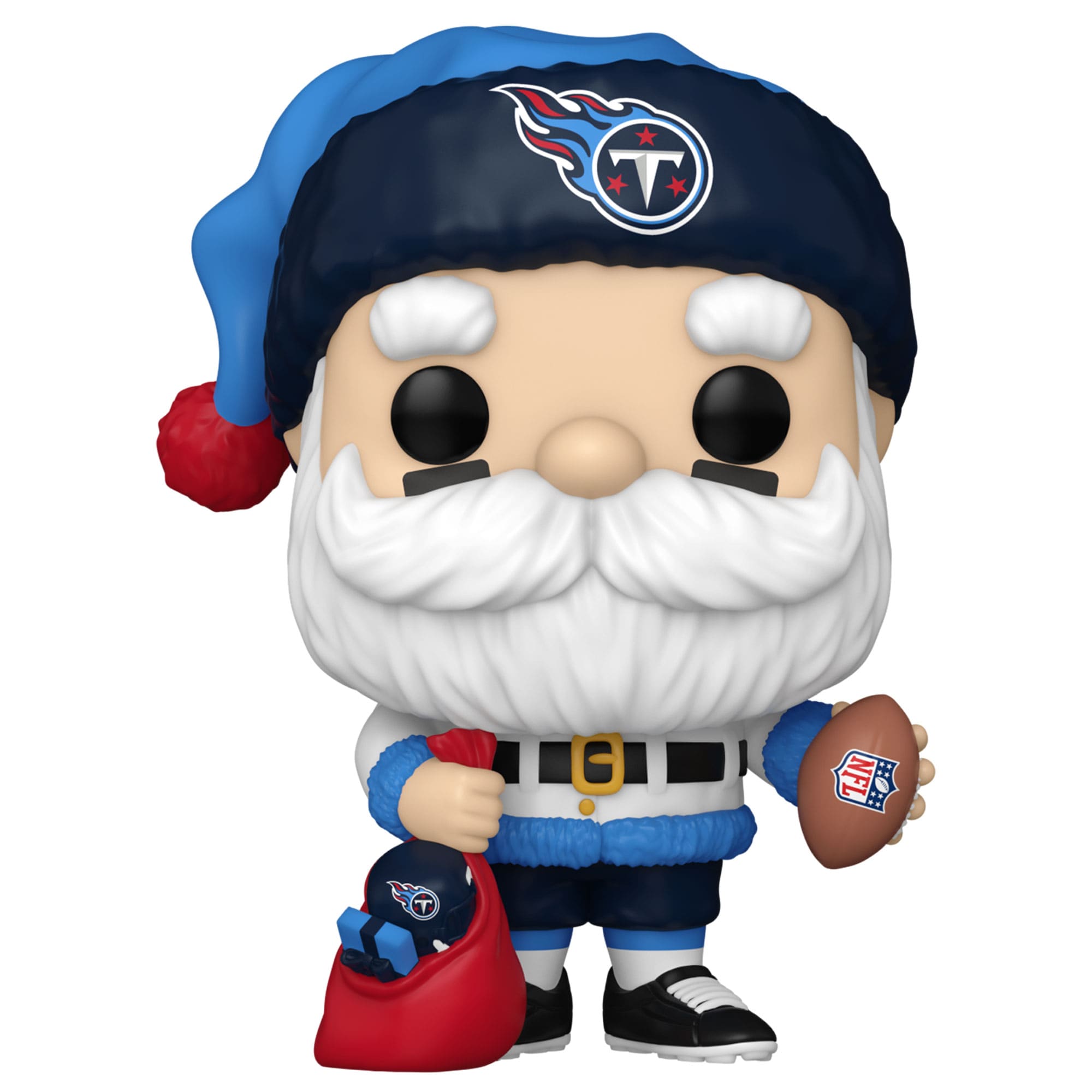 Alt View 2. Funko - Tennessee Titans Santa Funko Pop! 2024 Exclusive Vinyl Figure - Multicolor.
