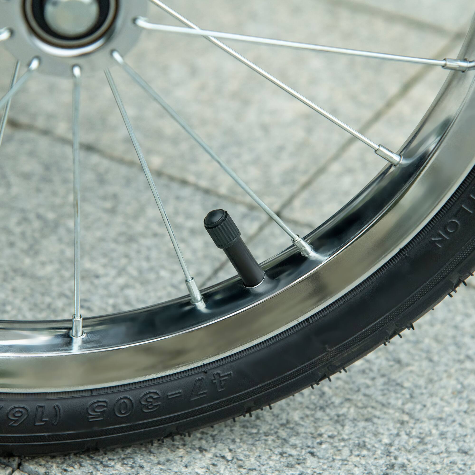 Alt View 5. Pawhut - 3 Wheels Pet Stroller for Small & Medium Dogs, Foldable Cat Jogger with Adjustable Canopy, Safety Tether, Cushion.