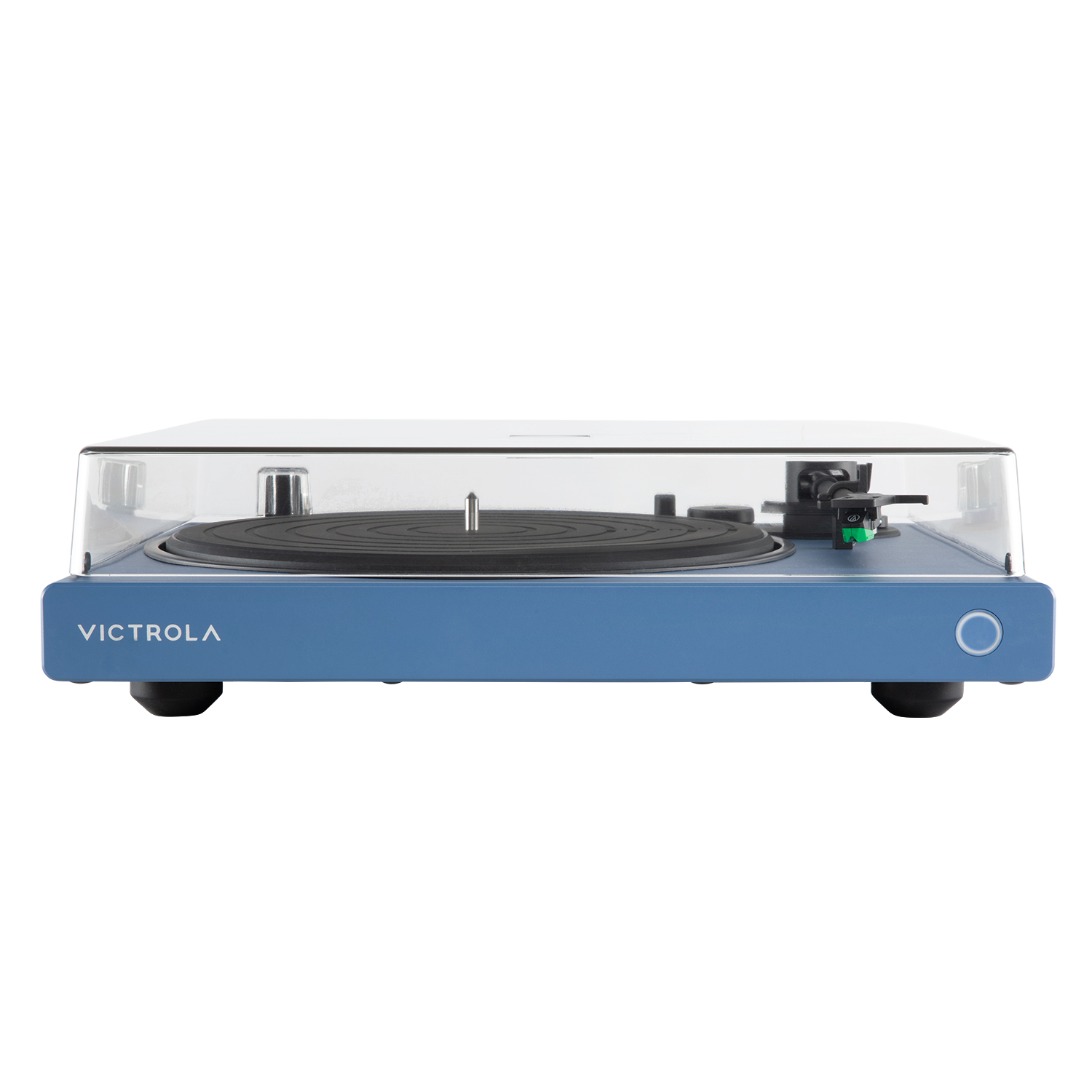 Alt View 5. Victrola - Victrola Wave Bluetooth Turntable with Auracast - Blue.