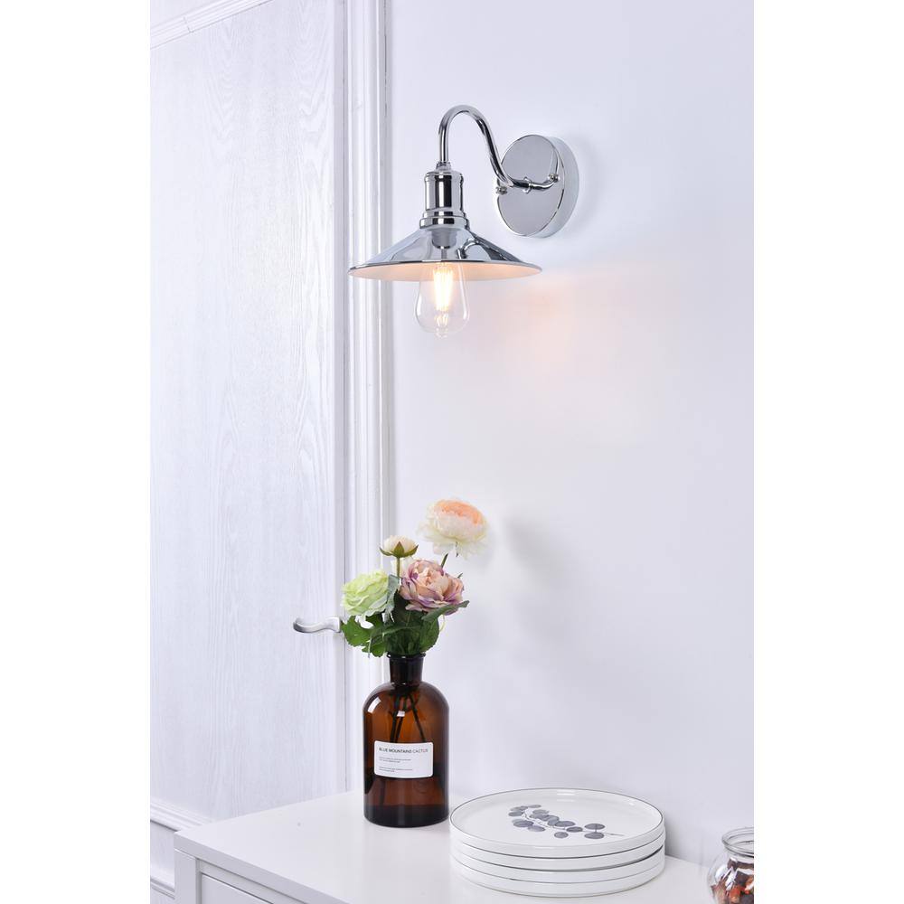 Front. Living District - Etude 1 light chrome Wall Sconce - Chrome.