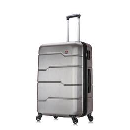 DUKAP - Rodez Lightweight Hardside Spinner Luggage 28" - Silver