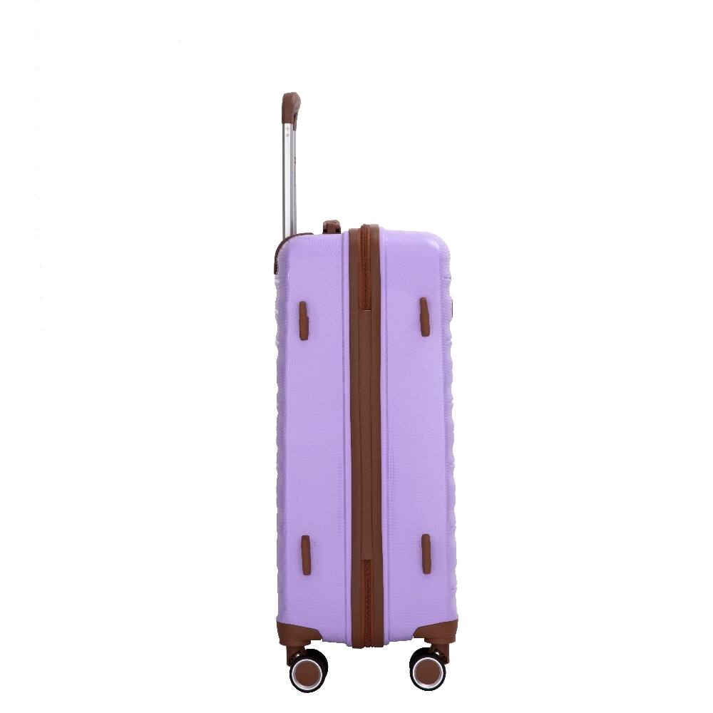 Alt View 1. Ropilly - Ropilly 5 piece hardshell luggage set Lavender with TSA Lock 20 24 28 Inch - Lavender.