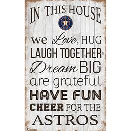 Fan Creations - Houston Astros 11'' x 19'' Team In This House Sign - Multicolor