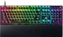 Razer - Huntsman V3 Pro 8KHz Full Size Wired Analog Optical Linear Switch Gaming Keyboard with Snap Tap - Black