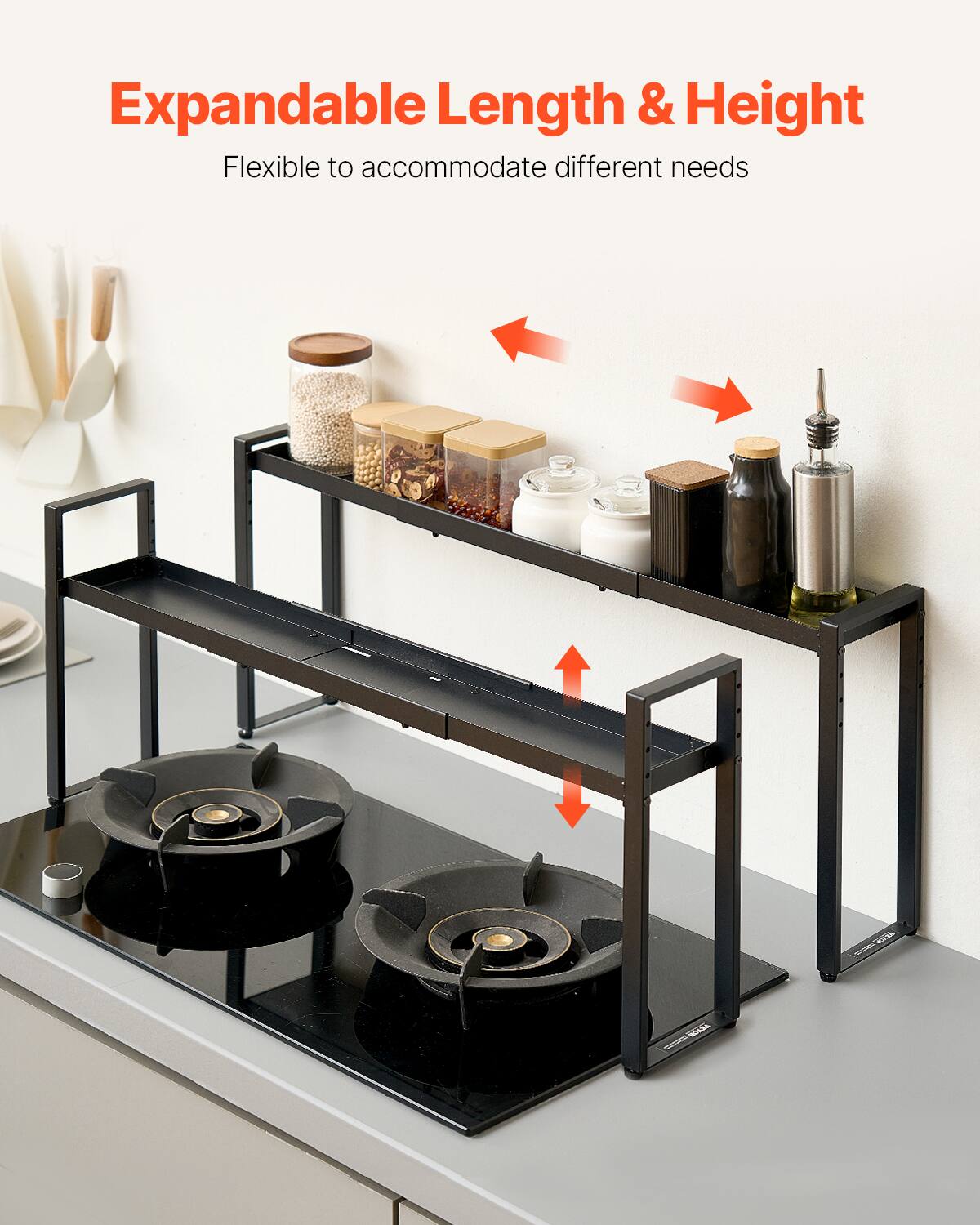 Expandable Length & Height  
Flexible to accommodate different needs