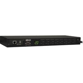 Tripp Lite - by Eaton PDU 1.9kW Single-Phase Monitored PDU 120V Outlets (8 5-15/20R) L5-20P/5-20P Adapter 12 ft. (3.66 m) - Black