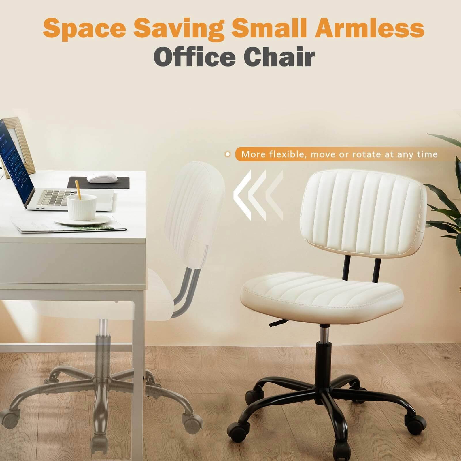 Space Saving Small Armless Office Chair

More flexible, move or rotate at any time