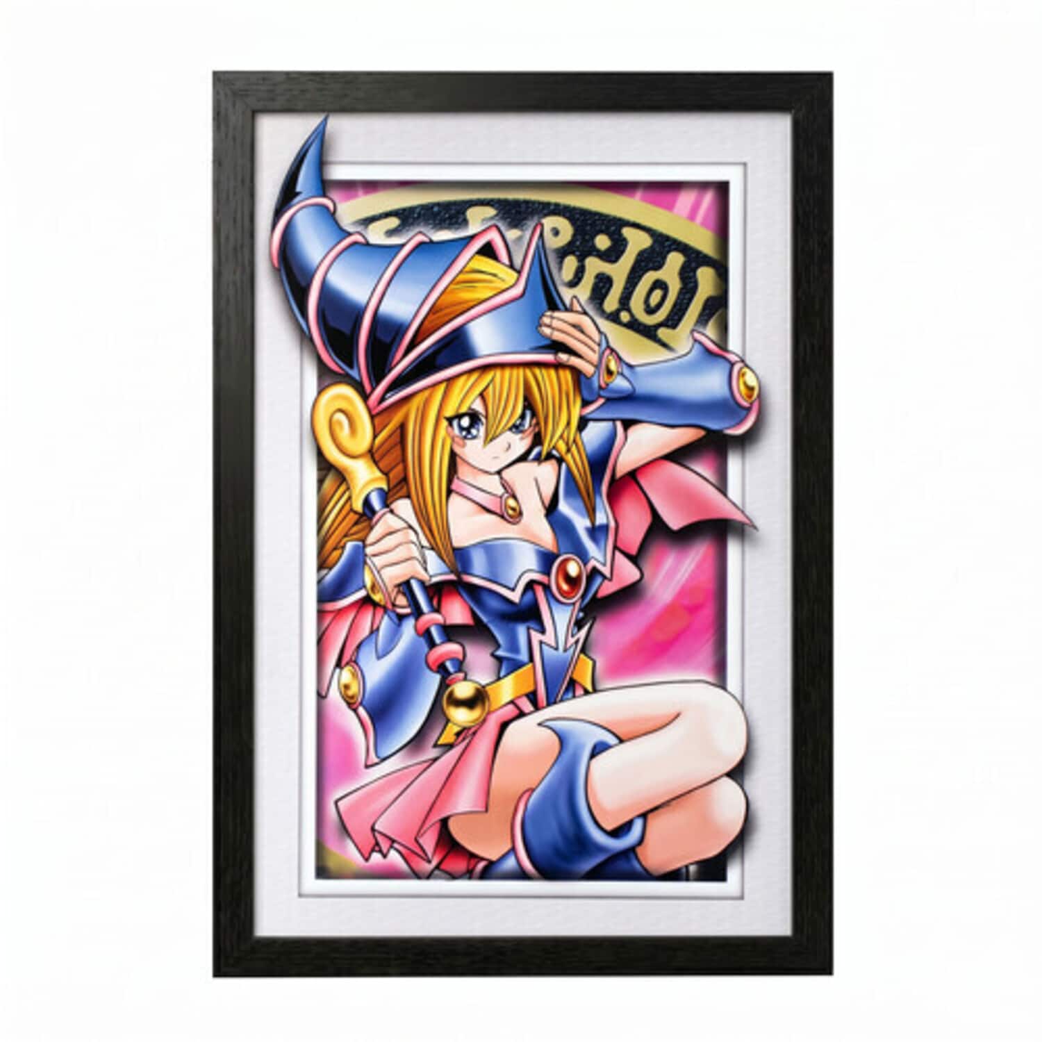 PopMarket - Yu-Gi-Oh! - Dark Magician Girl 11x17 Framed Faux Matted - Multicolor price history on PriceWatchPro