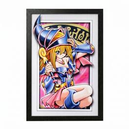 PopMarket - Yu-Gi-Oh! - Dark Magician Girl 11x17 Framed Faux Matted - Multicolor