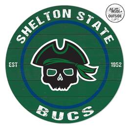 Jardine - Shelton State Buccaneers 20'' x 20'' Indoor/Outdoor Circle Sign - Green